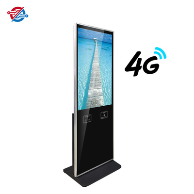 43 인치 LCD 4G 와이파이 LAN 네트워크 지원과 고정 헤드 디스크 1920 Ｘ 1080P 실내 디지털 신호