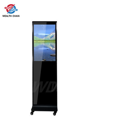 윈도즈 시스템 350 알 LCD 스크린 UHD 1080P의 움직일 수 있는 휠 설계 32 &quot; 키소크