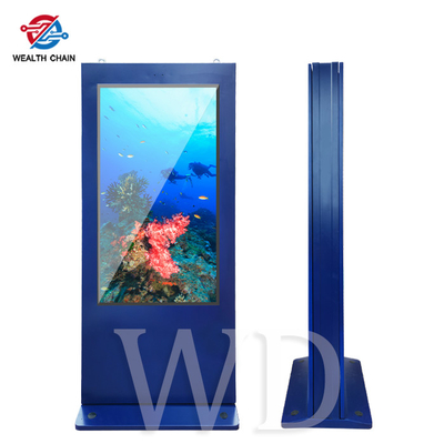 네이비 블루 야외 LCD 디지털 신호 토템 와이파이 2.4G 블루투스 5.0  조정할 수 있는 화면 밝기